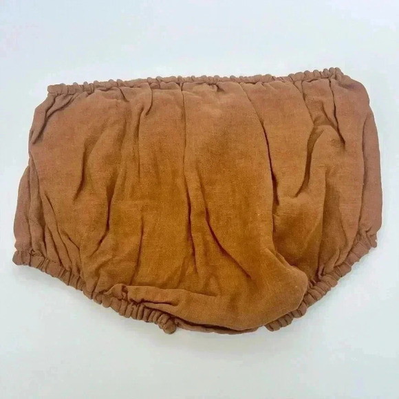NWT The Simple Folk The Linen Bloomer Rust Kid 9/10 - Picture 2 of 6